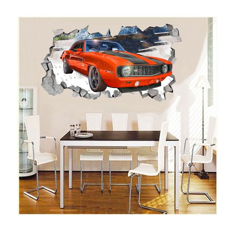 Casa si Gradina - Decoratiuni - Stickere decorative - Sticker decorativ, Gaura in perete, Masina, 80 cm, 1006STK-2 - Infinity.ro
