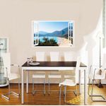 Casa si Gradina - Decoratiuni - Stickere decorative - Sticker decorativ, Fereastra 3D, Plaja, 85 cm, 576STK - Infinity.ro
