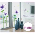 Casa si Gradina - Decoratiuni - Stickere decorative - Sticker decorativ, flori mov, 170 cm, 739STK - Infinity.ro