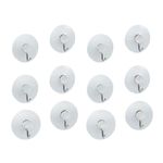 Casa si Gradina - Sanitare - Cazi si cabine de dus - Paravane si usi - Set 12 cuiere pentru baie sau bucatarie, transparent, HML3 - Infinity.ro