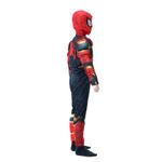 Jucarii, Copii si Bebe - Jucarii si jocuri - Jucarii de rol - Masti si costume copii - Set costum Iron Spiderman cu muschi si masca LED pentru baieti 100-110 cm 3-5 ani - Infinity.ro