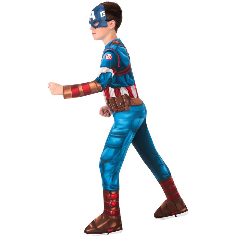 Jucarii, Copii si Bebe - Jucarii si jocuri - Jucarii de rol - Masti si costume copii - Costum Captain America pentru baieti -  Marvel Avangers 7-8 ani 138 cm - Infinity.ro