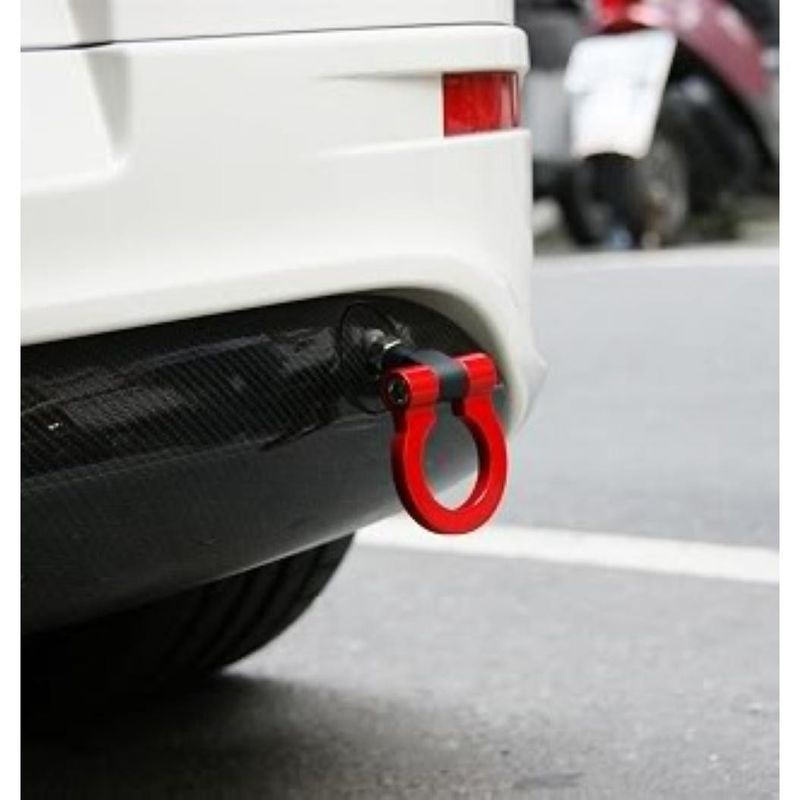 Auto si Moto - Piese auto si accesorii - Caroserie - Sisteme de tractare - Carlig remorcare Racing Sport - rosu - Infinity.ro