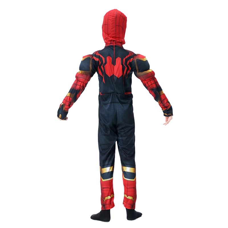 Jucarii, Copii si Bebe - Jucarii si jocuri - Jucarii de rol - Masti si costume copii - Set costum Iron Spiderman cu muschi si pistol pentru baieti - Infinity.ro