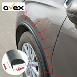 Auto si Moto - Piese auto si accesorii - Caroserie - Ornamente exterior auto - Set 4 buc. ornament protectie aripa din cauciuc culoare neagra - Infinity.ro