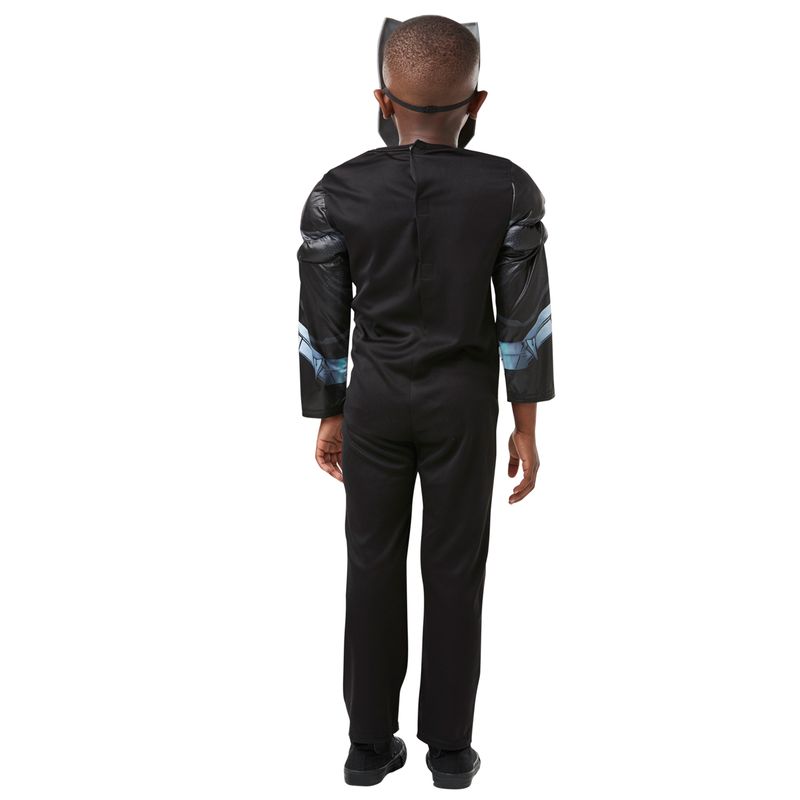 Jucarii, Copii si Bebe - Jucarii si jocuri - Jucarii de rol - Masti si costume copii - Costum cu muschi Black Panther pentru baiat 140 cm 9-10 ani - Infinity.ro