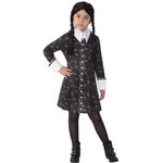 Jucarii, Copii si Bebe - Jucarii si jocuri - Jucarii de rol - Masti si costume copii - Costum Wednesday pentru fete - Familia Addams 5-7 ani 110-122 cm - Infinity.ro