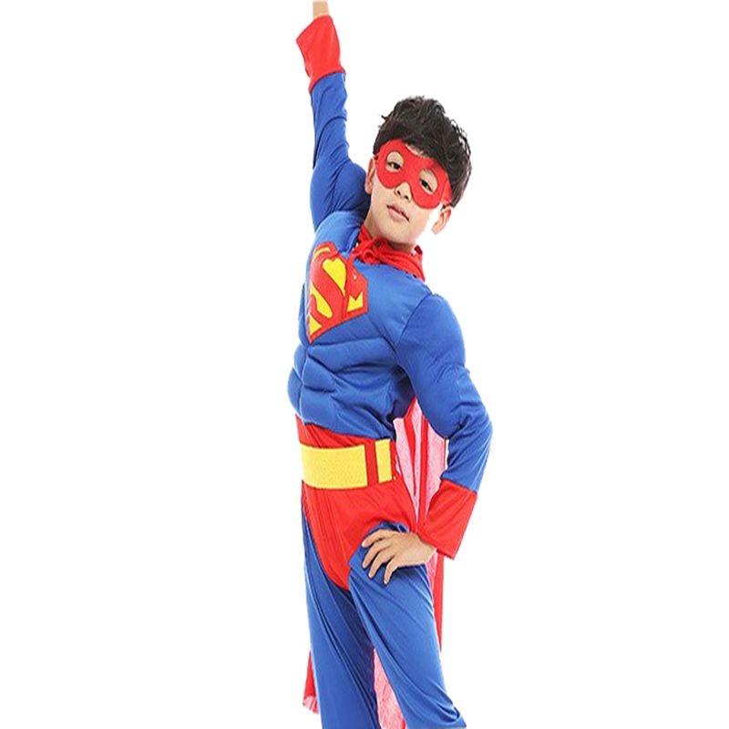 Jucarii, Copii si Bebe - Jucarii si jocuri - Jucarii de rol - Masti si costume copii - Costum cu muschi Superman pentru baieti 110-128 cm 5-7ani - Infinity.ro