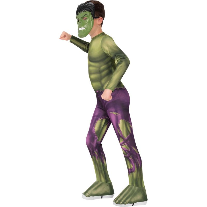 Jucarii, Copii si Bebe - Jucarii si jocuri - Jucarii de rol - Masti si costume copii - Costum Hulk pentru baieti - Marvel Avengers 9-10 ani 152 cm - Infinity.ro