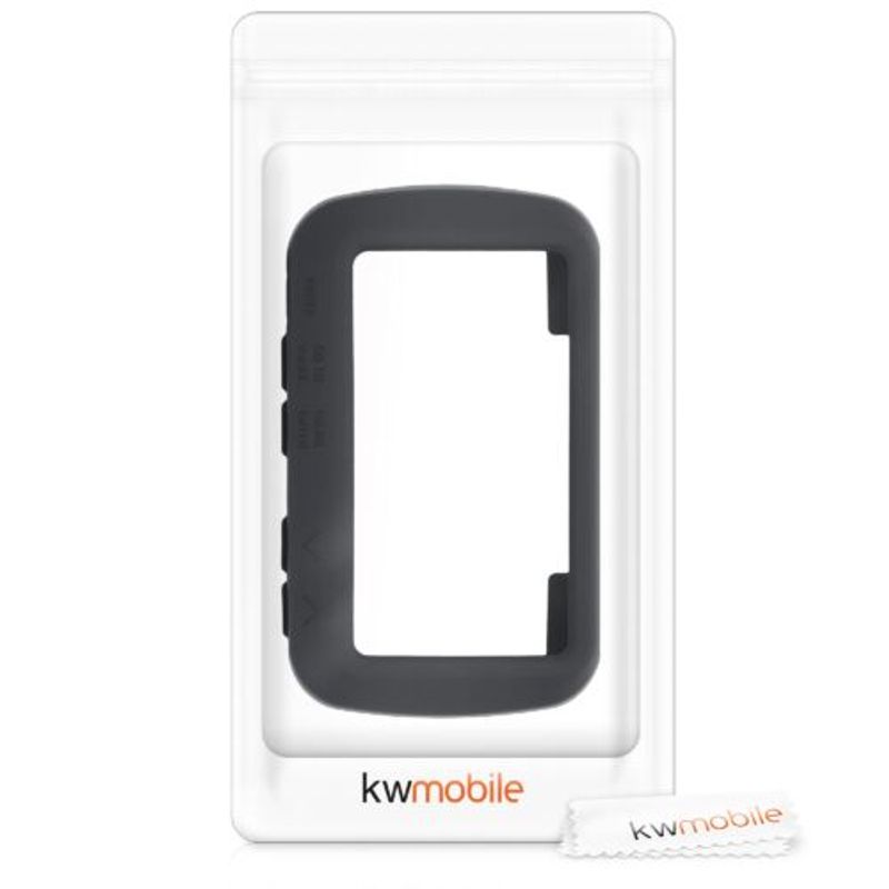 Sport si Outdoor - Ciclism - Accesorii pentru biciclete - Accesorii electrice si ciclocomputere - Husa de protectie pentru GPS Garmin Foretrex 601/Foretrex 701, Kwmobile, Negru, Silicon, 56222.01 - Infinity.ro