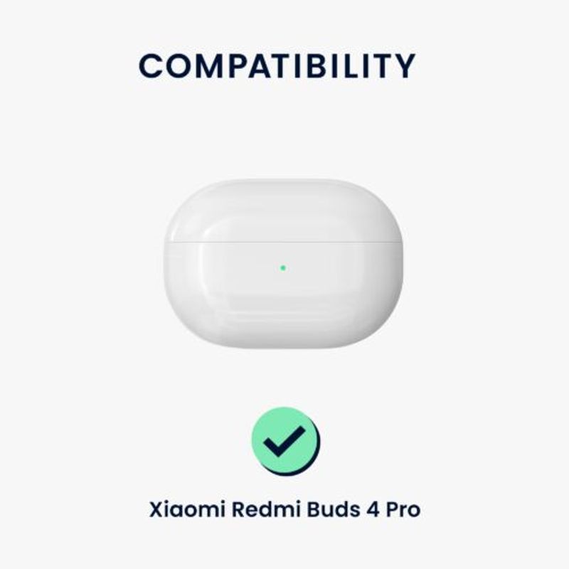 TV, Audio-Video si Foto - Portabile audio - Casti audio - Husa pentru casti Xiaomi Redmi Buds 4 Pro, Kwmobile, Negru, Silicon, 59289.01 - Infinity.ro