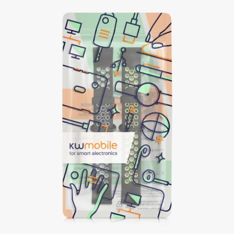 Laptop, Telefoane si Tablete - Wearables si gadgeturi - Wearables - Accesorii wearables - Set 2 curele pentru Xiaomi Mi Watch Lite/Redmi Watch, Kwmobile, Multicolor, Silicon, 54831.06 - Infinity.ro