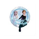 Casa si Gradina - Decoratiuni - Decoratiuni petrecere - Baloane - Balon Anna si Elsa Happy Birthday - Frozen, 45 cm - Infinity.ro