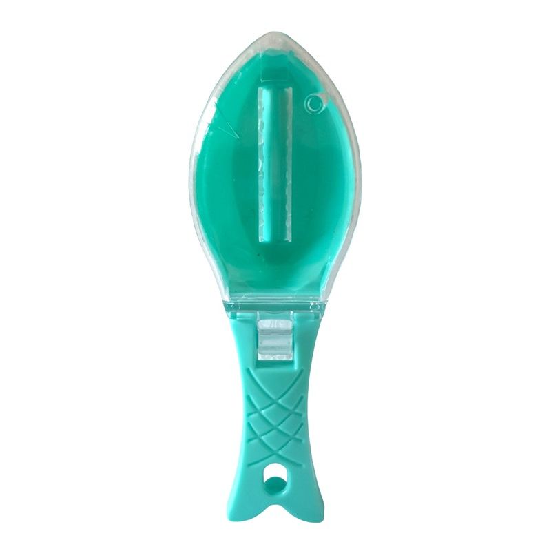 Casa si Gradina - Bucatarie si vesela - Ustensile bucatarie - Razatori si curatatoare - Dispozitiv pentru curatarea solzilor de peste cu capac, verde, 16 cm, HML36 - Infinity.ro