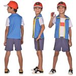 Jucarii, Copii si Bebe - Jucarii si jocuri - Jucarii de rol - Masti si costume copii - Costum Ash Pokemon pentru copii 4-6 ani 110 cm - Infinity.ro