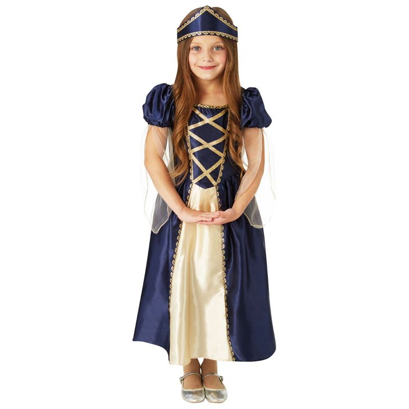 Jucarii, Copii si Bebe - Jucarii si jocuri - Jucarii de rol - Masti si costume copii - Costum medieval printesa Renaissance pentru fete 110-120 cm 5-6 ani - Infinity.ro