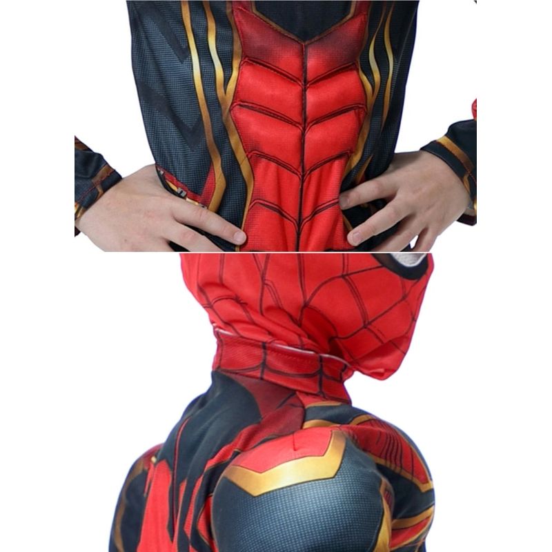 Jucarii, Copii si Bebe - Jucarii si jocuri - Jucarii de rol - Masti si costume copii - Costum cu muschi Iron Spiderman pentru baieti 100-110 cm 3-5 ani - Infinity.ro