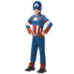 Jucarii, Copii si Bebe - Jucarii si jocuri - Jucarii de rol - Masti si costume copii - Costum Captain America pentru baieti 7-8 ani 128 cm - Infinity.ro
