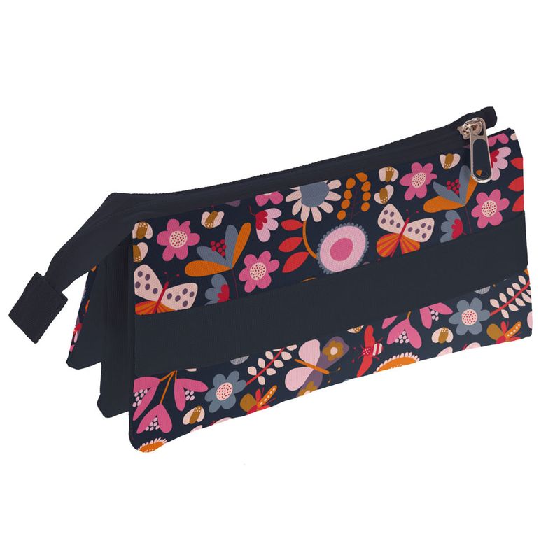 Carti si Birotica - Rechizite - Penare - Penar 3 compartimente Jproust20 Garden Multicolor - Infinity.ro