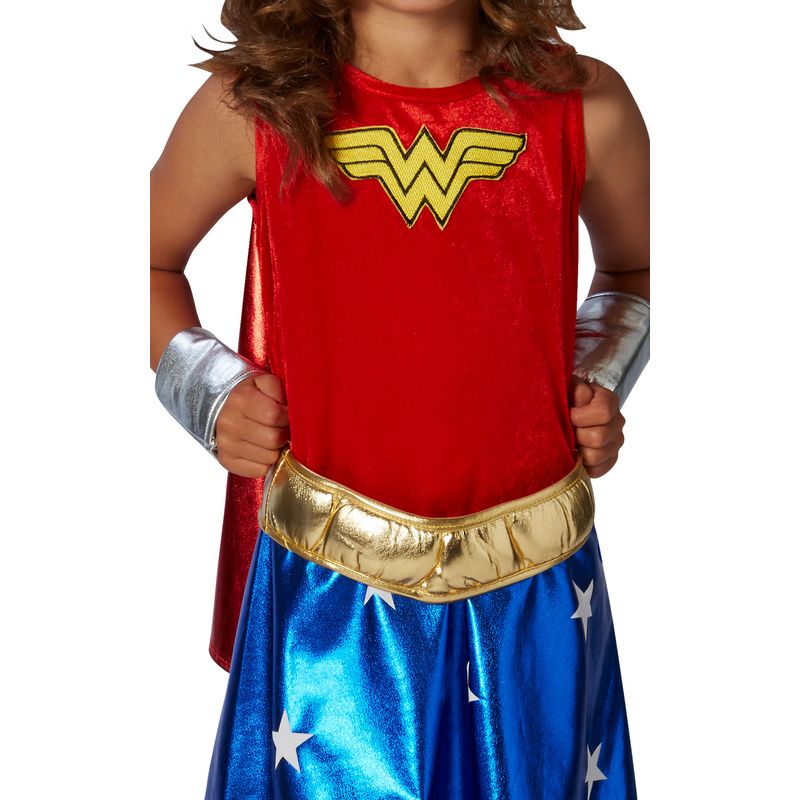 Jucarii, Copii si Bebe - Jucarii si jocuri - Jucarii de rol - Masti si costume copii - Costum Wonder Woman Deluxe pentru fete 100-110 cm 3-4 ani - Infinity.ro