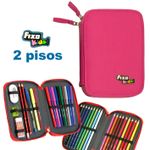 Carti si Birotica - Rechizite - Penare - Penar echipat Fixo Kids Roz - Infinity.ro