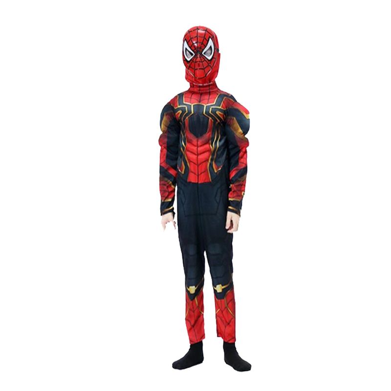 Jucarii, Copii si Bebe - Jucarii si jocuri - Jucarii de rol - Masti si costume copii - Set costum Iron Spiderman cu muschi si pistol pentru baieti - Infinity.ro
