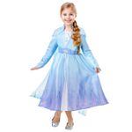 Jucarii, Copii si Bebe - Jucarii si jocuri - Jucarii de rol - Masti si costume copii - Costum Disney Deluxe Elsa pentru fete, Regatul de gheata 2 128 cm 7-8 ani - Infinity.ro