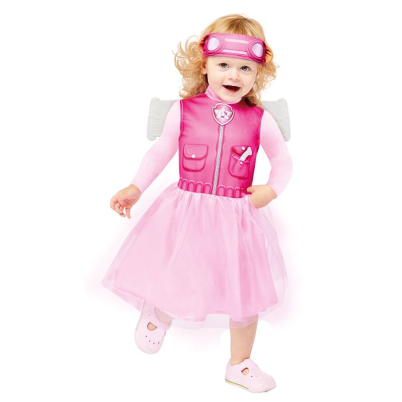 Jucarii, Copii si Bebe - Jucarii si jocuri - Jucarii de rol - Masti si costume copii - Costum Skye cu aripi, Patrula catelusilor pentru fete 1-2 ani 92 cm - Infinity.ro