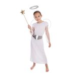 Jucarii, Copii si Bebe - Jucarii si jocuri - Jucarii de rol - Masti si costume copii - Costum Inger cu accesorii pentru fete 104-116 cm 4-6 ani - Infinity.ro