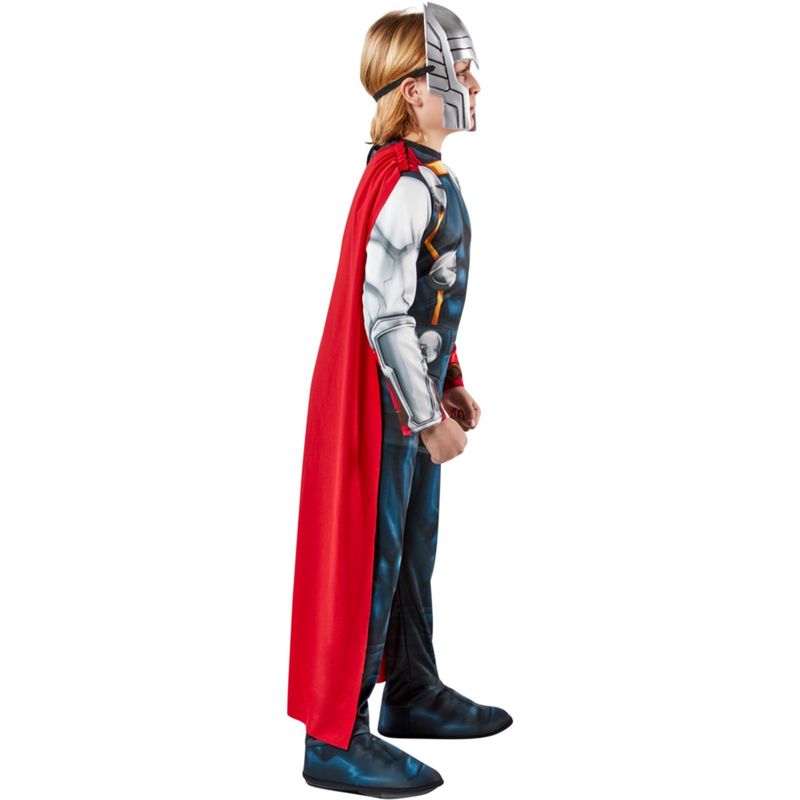 Jucarii, Copii si Bebe - Jucarii si jocuri - Jucarii de rol - Masti si costume copii - Costum Thor cu casca pentru baieti 7-8 ani 138 cm - Infinity.ro