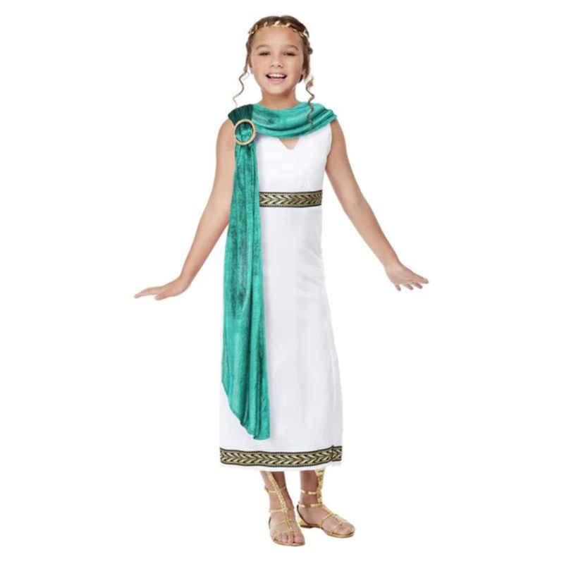 Jucarii, Copii si Bebe - Jucarii si jocuri - Jucarii de rol - Masti si costume copii - Costum roman pentru fete - Imperiul Roman 4-6 ani 115-128 cm - Infinity.ro