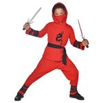 Jucarii, Copii si Bebe - Jucarii si jocuri - Jucarii de rol - Masti si costume copii - Costum Red Ninja pentru copii 3-4 ani 104 cm - Infinity.ro
