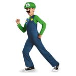 Jucarii, Copii si Bebe - Jucarii si jocuri - Jucarii de rol - Masti si costume copii - Costum Luigi Super Mario Nintendo pentru copii 7-8 ani 127-136 cm - Infinity.ro