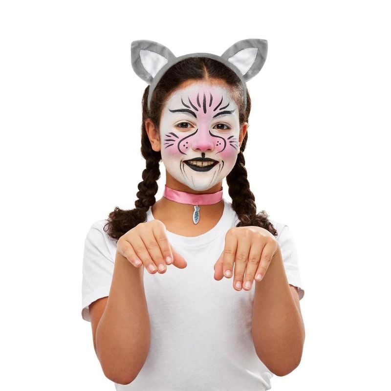 Jucarii, Copii si Bebe - Jucarii si jocuri - Jucarii de rol - Masti si costume copii - Set accesorii si make-up pisica pentru copii Universala 3-10 ani - Infinity.ro