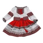 Jucarii, Copii si Bebe - Jucarii si jocuri - Jucarii de rol - Masti si costume copii - Costum Popular Muntenia pentru fete, rosu 7 ani 122 cm - Infinity.ro
