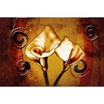 Casa si Gradina - Decoratiuni - Tablouri - Tablou canvas Flori, vintage, abstract, arta 21, 90 x 60 cm - Infinity.ro