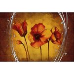 Casa si Gradina - Decoratiuni - Tablouri - Tablou canvas Flori, vintage, abstract, arta 19, 105 x 70 cm - Infinity.ro