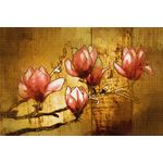 Casa si Gradina - Decoratiuni - Tablouri - Tablou canvas Flori, vintage, abstract, arta 23, 90 x 60 cm - Infinity.ro