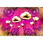 Casa si Gradina - Decoratiuni - Tablouri - Tablou canvas Flori, vintage, abstract, arta 8, 60 x 40 cm - Infinity.ro