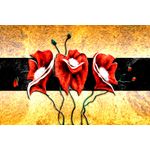 Casa si Gradina - Decoratiuni - Tablouri - Tablou canvas Flori, vintage, abstract, arta 5, 105 x 70 cm - Infinity.ro