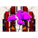 Casa si Gradina - Decoratiuni - Tablouri - Tablou canvas Flori, vintage, abstract, arta 9, 60 x 40 cm - Infinity.ro