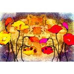 Casa si Gradina - Decoratiuni - Tablouri - Tablou canvas Flori, vintage, abstract, arta 7, 45 x 30 cm - Infinity.ro