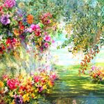 Casa si Gradina - Decoratiuni - Tablouri - Tablou canvas Flori 40, 75 x 75 cm - Infinity.ro
