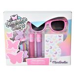 Jucarii, Copii si Bebe - Jucarii si jocuri - Jucarii de rol - Frumusete, bijuterii si accesorii fetite - Set de infrumusetare pentru fetite cu ochelari de soare, Martinelia,  Shimmer Wings Street Essentials, 8 piese - Infinity.ro