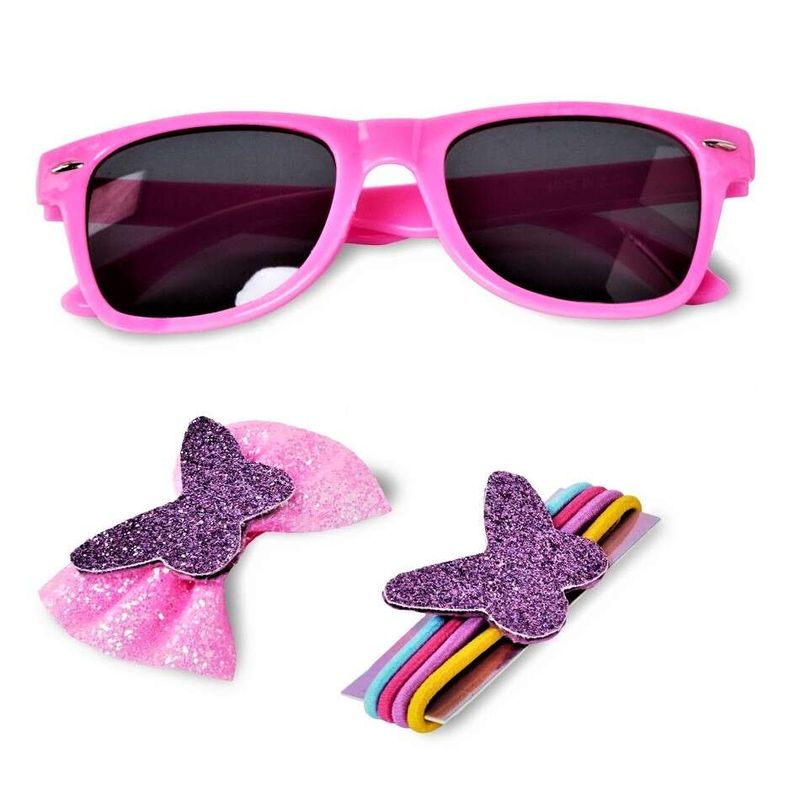 Jucarii, Copii si Bebe - Jucarii si jocuri - Jucarii de rol - Frumusete, bijuterii si accesorii fetite - Set de infrumusetare pentru fetite cu ochelari de soare, Martinelia,  Shimmer Wings Street Essentials, 8 piese - Infinity.ro