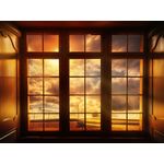 Casa si Gradina - Decoratiuni - Tablouri - Tablou canvas Lumea vazuta prin fereastra, 90 x 60 cm - Infinity.ro