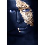 Casa si Gradina - Decoratiuni - Tablouri - Tablou canvas Make-up auriu-blue 8, 60 x 90 cm - Infinity.ro
