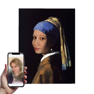 portret personalizat, Fata cu cercel de perla