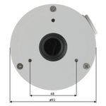 Doza-rotunda-aluminiu-pentru-camere-Dahua-alb-rezistenta-la-apa-PFA134