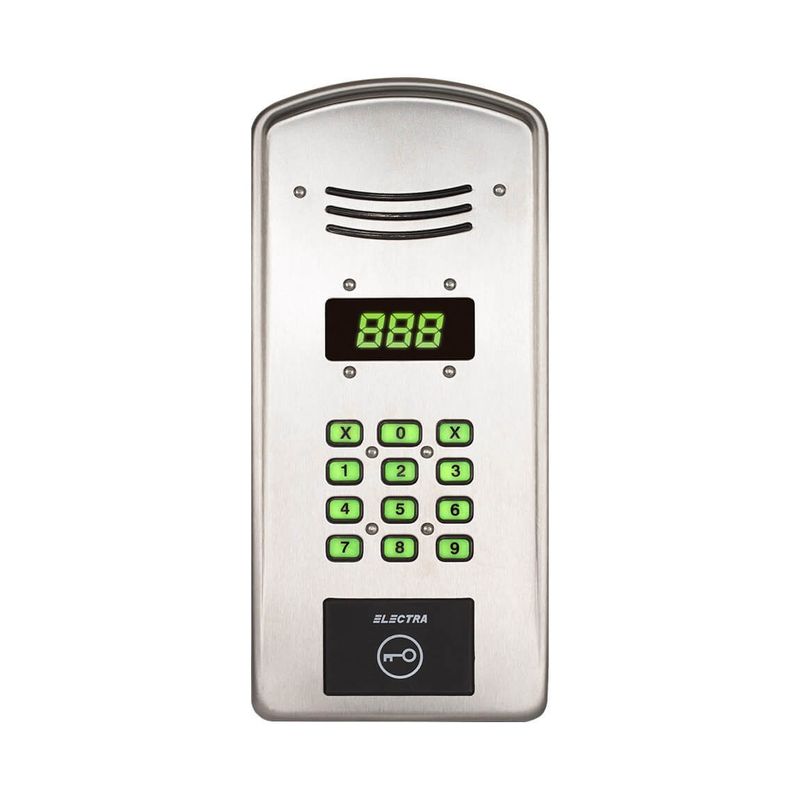 Casa si Gradina - Electrice - Smart Home - Accesorii control acces si supraveghere - Post de exterior, interfon, pentru scari de bloc, aparent, inox, pana la 255 famili, PES.A255, Electra - Infinity.ro